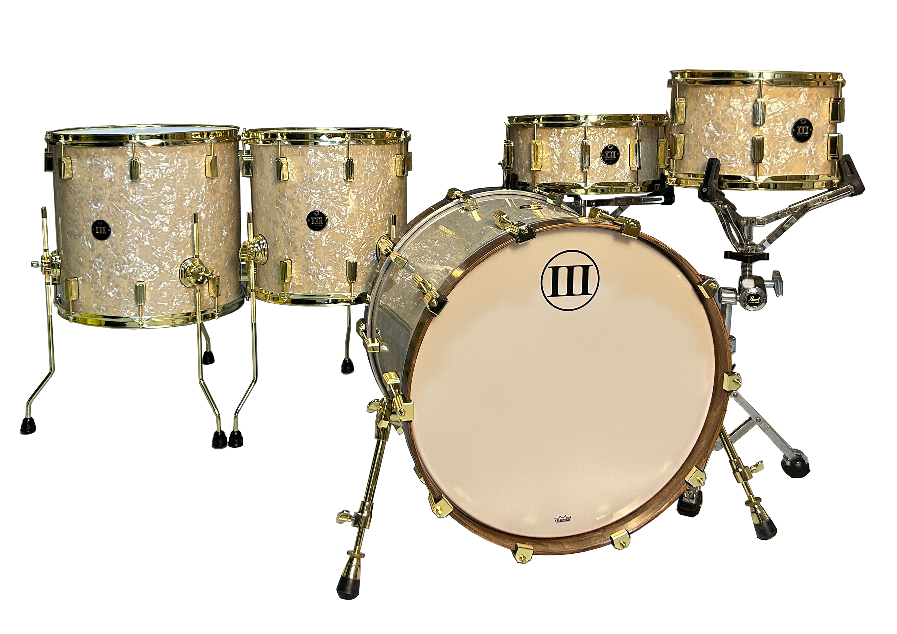 Drum Drops3枚+1 Vintage Ludwig 70s Classic Maple Drum Set 22/13/16/14