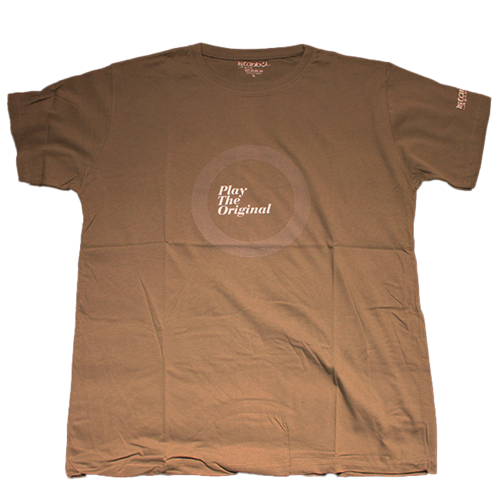Istanbul Agop T Shirt "PLAY THE ORIGINAL" (WHITE LOGO) OLIVE T-Shirt