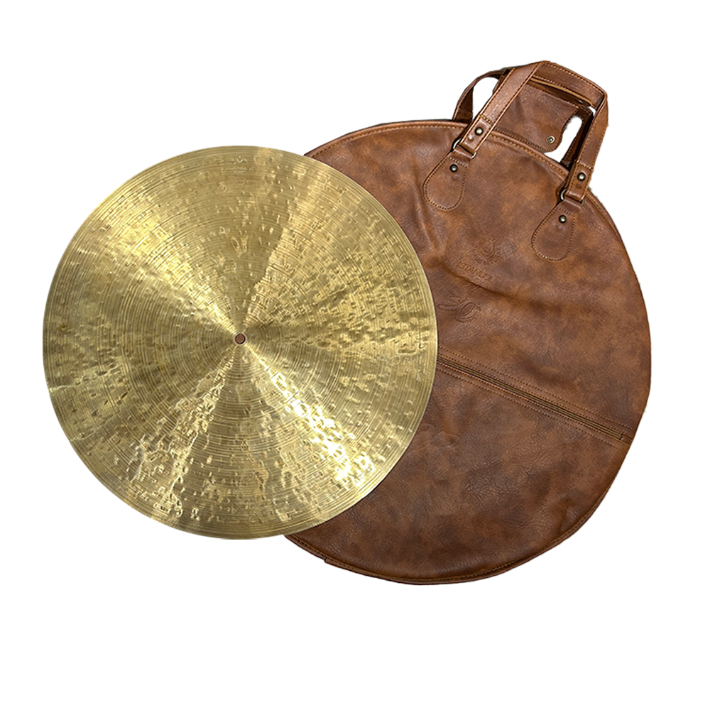 Istanbul Agop 20" 30TH ANNIVERSARY FLAT RIDE WITH LEATHER BAG