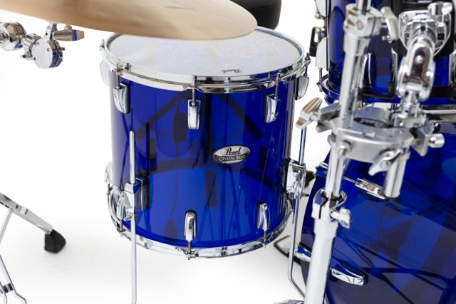 Pearl Drums Crystal Beat Seamless Acrylic in Blue Sapphire 4 pc shell set (no snare drum) CRB-4-Pc-ShellSet-/C#742
