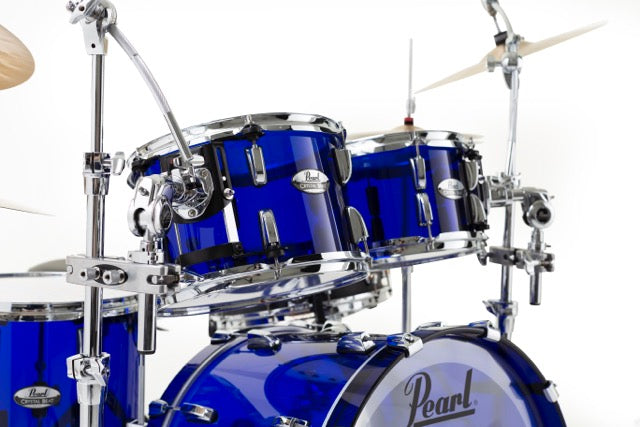 Pearl Drums Crystal Beat Seamless Acrylic in Blue Sapphire 4 pc shell set (no snare drum) CRB-4-Pc-ShellSet-/C#742