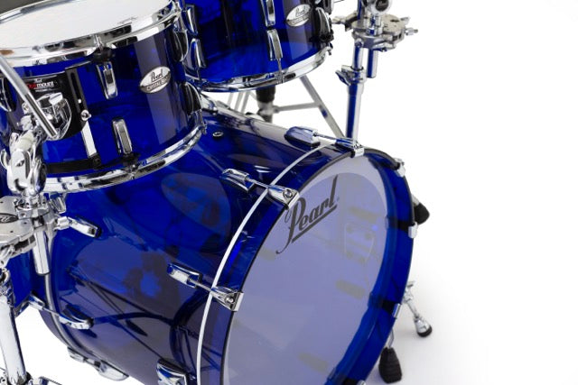 Pearl Drums Crystal Beat Seamless Acrylic in Blue Sapphire 4 pc shell set (no snare drum) CRB-4-Pc-ShellSet-/C#742