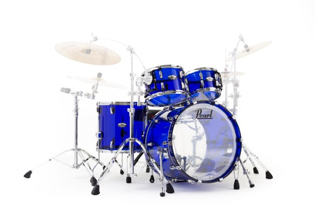 Pearl Drums Crystal Beat Seamless Acrylic in Blue Sapphire 4 pc shell set (no snare drum) CRB-4-Pc-ShellSet-/C#742