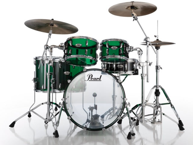 Pearl Drums Crystal Beat Seamless Acrylic in Emerald Green CRB-6-Pc-Complete-/C#754