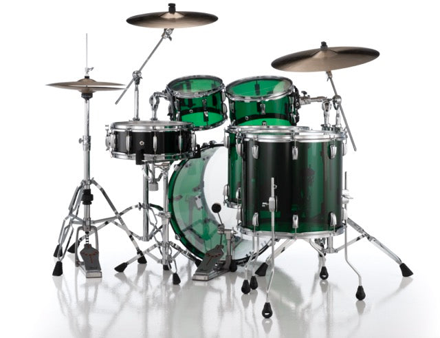 Pearl Drums Crystal Beat Seamless Acrylic in Emerald Green CRB-6-Pc-Complete-/C#754