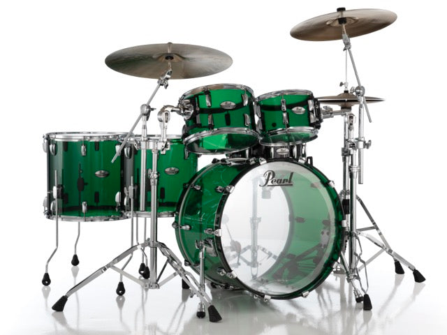 Pearl Drums Crystal Beat Seamless Acrylic in Emerald Green CRB-6-Pc-Complete-/C#754