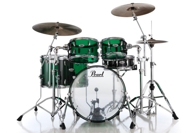 Pearl Drums Crystal Beat Seamless Acrylic in Emerald Green CRB-6-Pc-Complete-/C#754