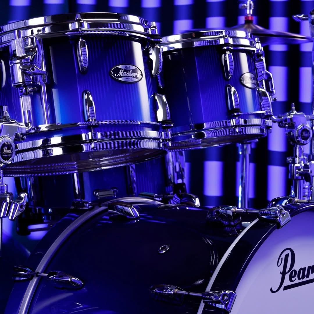 Pearl Drums Masters Maple in Kobalt Blue Fade Metallic MM6C-5-Pc-Complete-L/C#858