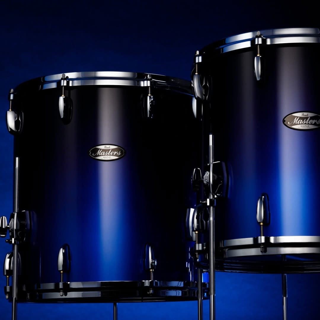 Pearl Drums Masters Maple in Kobalt Blue Fade Metallic MM6C-5-Pc-Complete-L/C#858