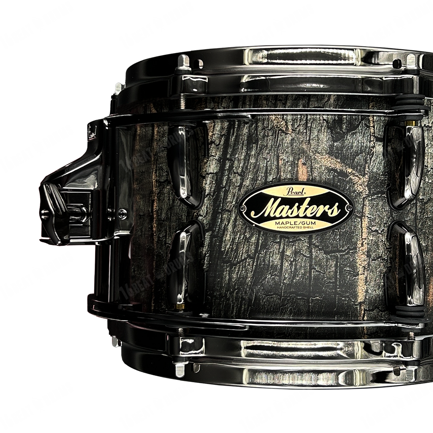 Pearl Drums Masters Maple Gum in Satin Charred Oak with Black Nickel Hardware MMGC-6-Pc-Complete-L/BN#824