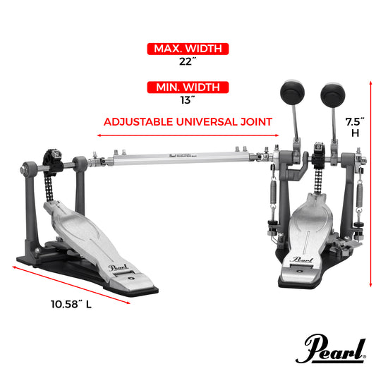 Pearl Eliminator Solo Black Double Pedal P-1032