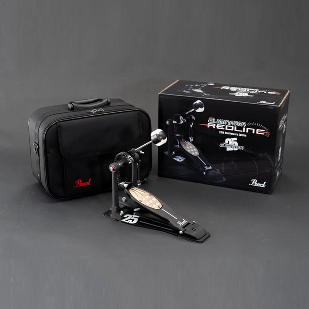 Pearl 25th Anniversary Eliminator Redline Single Bass Drum Pedal Black P-2050C/B limited edition