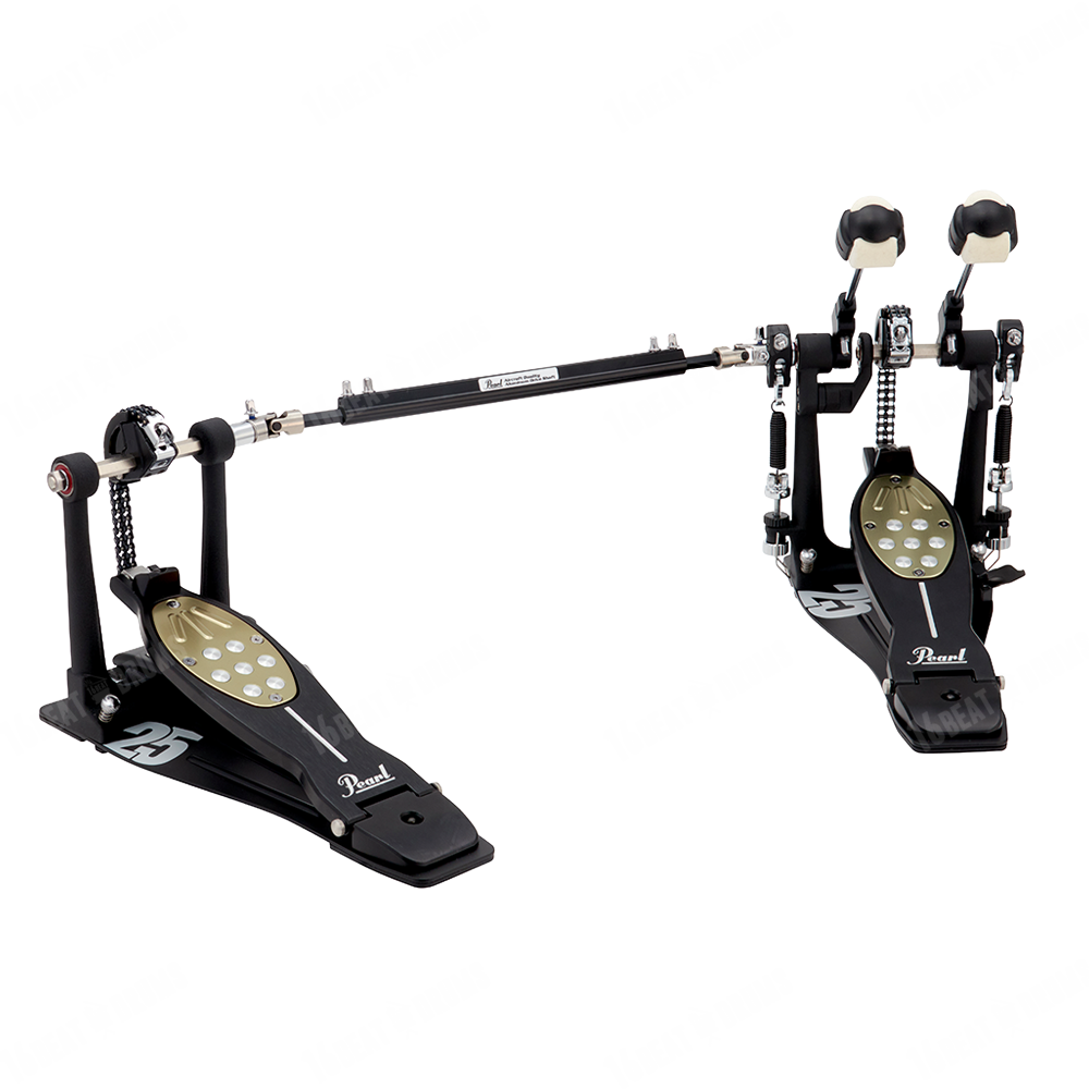 pearl p 2052c eliminator pedal Pearl 25th Anniversary Eliminator Redline Double Bass Drum Pedal Black – 16 Beat Drums