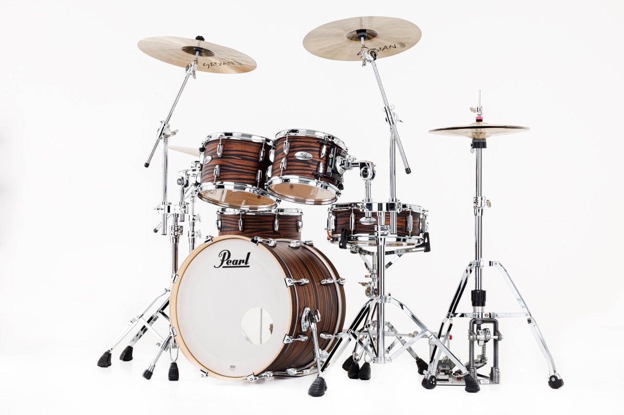 Pearl Drums Professional series in Mocha Swirl (20" kick drum) PMX-5-Pc-Complete-20/C#883