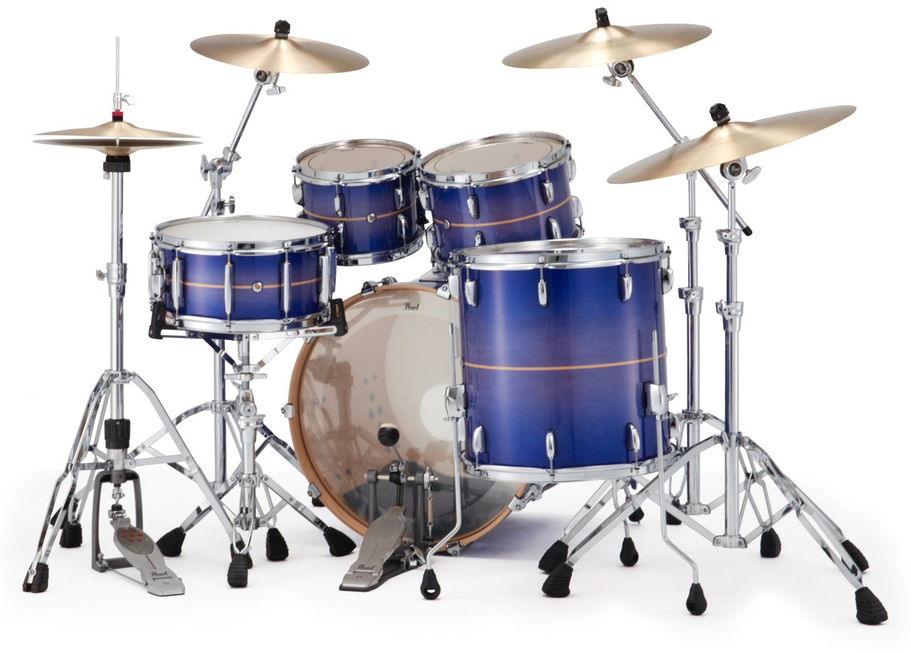 Pearl Drums Professional series in Royal Blue Burst Stripe PMX-5-Pc-Complete-/C#764