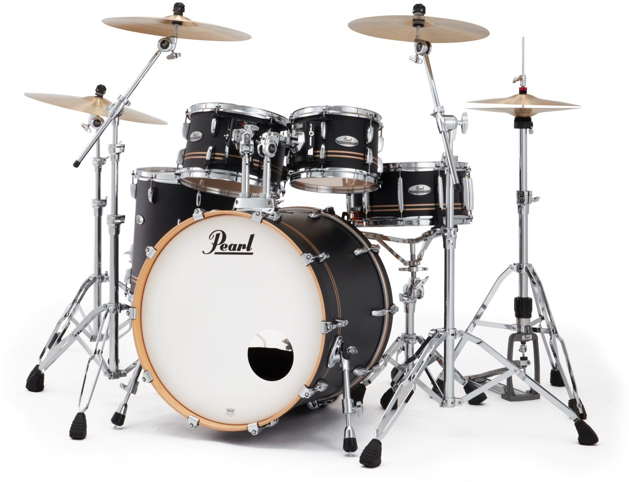 Pearl Drums Professional series in Satin Gold Contrail PMX-5-Pc-Complete-/C#776