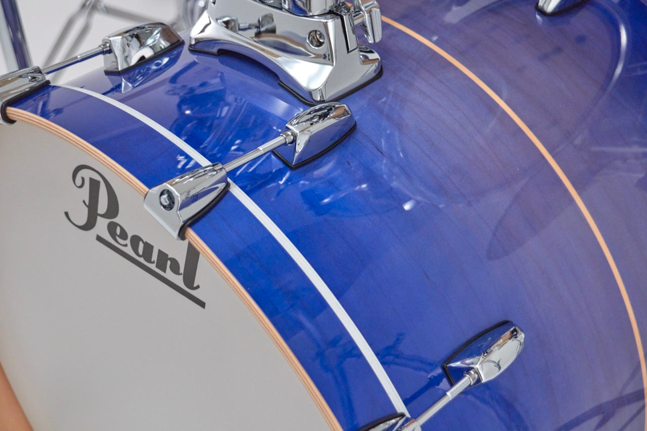 Pearl Drums Professional series in Royal Blue Burst Stripe PMX-5-Pc-Complete-/C#764