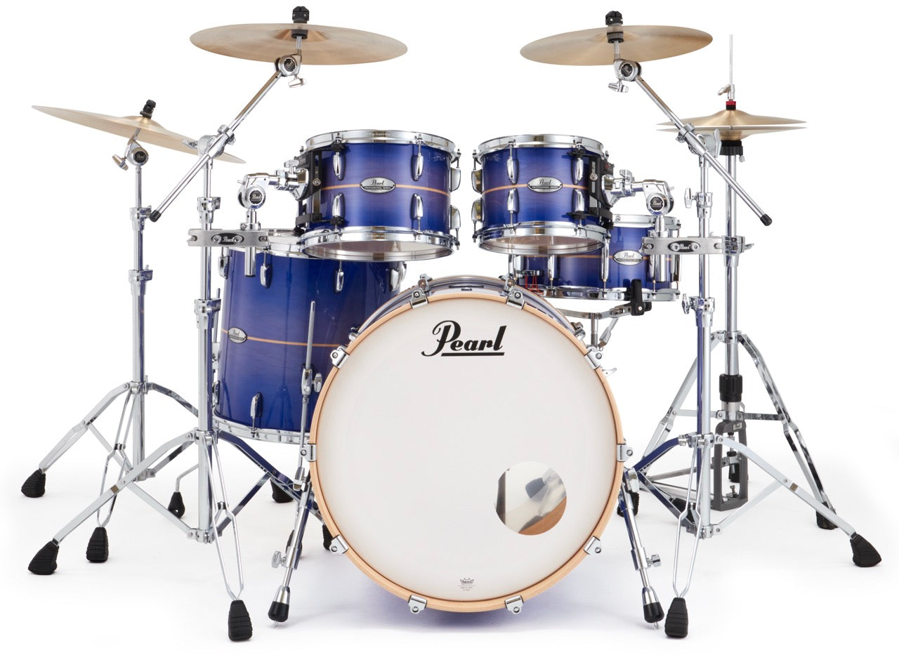 Pearl Drums Professional series in Royal Blue Burst Stripe PMX-5-Pc-Complete-/C#764