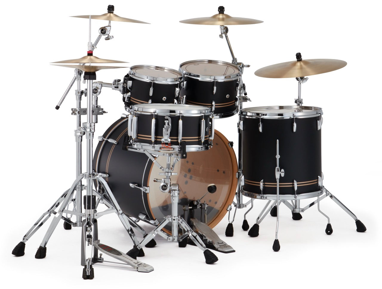 Pearl Drums Professional series in Satin Gold Contrail PMX-5-Pc-Complete-/C#776