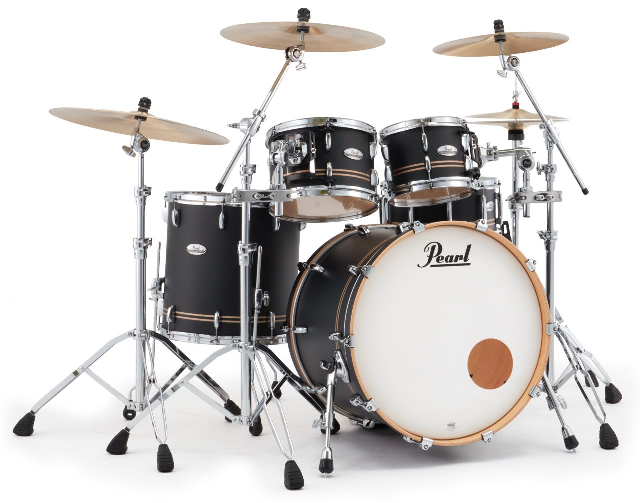 Pearl Drums Professional series in Satin Gold Contrail PMX-5-Pc-Complete-/C#776
