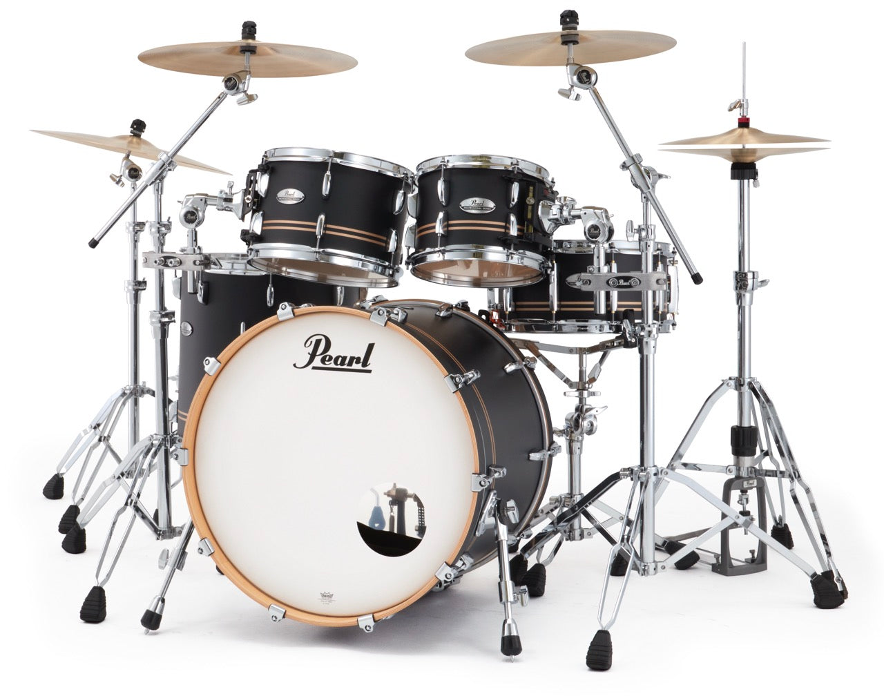 Pearl Drums Professional series in Satin Gold Contrail PMX-5-Pc-Complete-/C#776