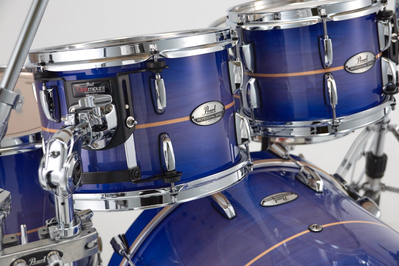 Pearl Drums Professional series in Royal Blue Burst Stripe PMX-5-Pc-Complete-/C#764