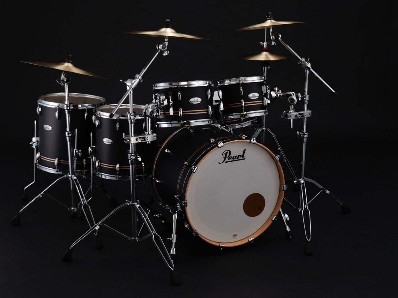 Pearl Drums Professional series in Satin Gold Contrail PMX-6-Pc-Complete-/C#776