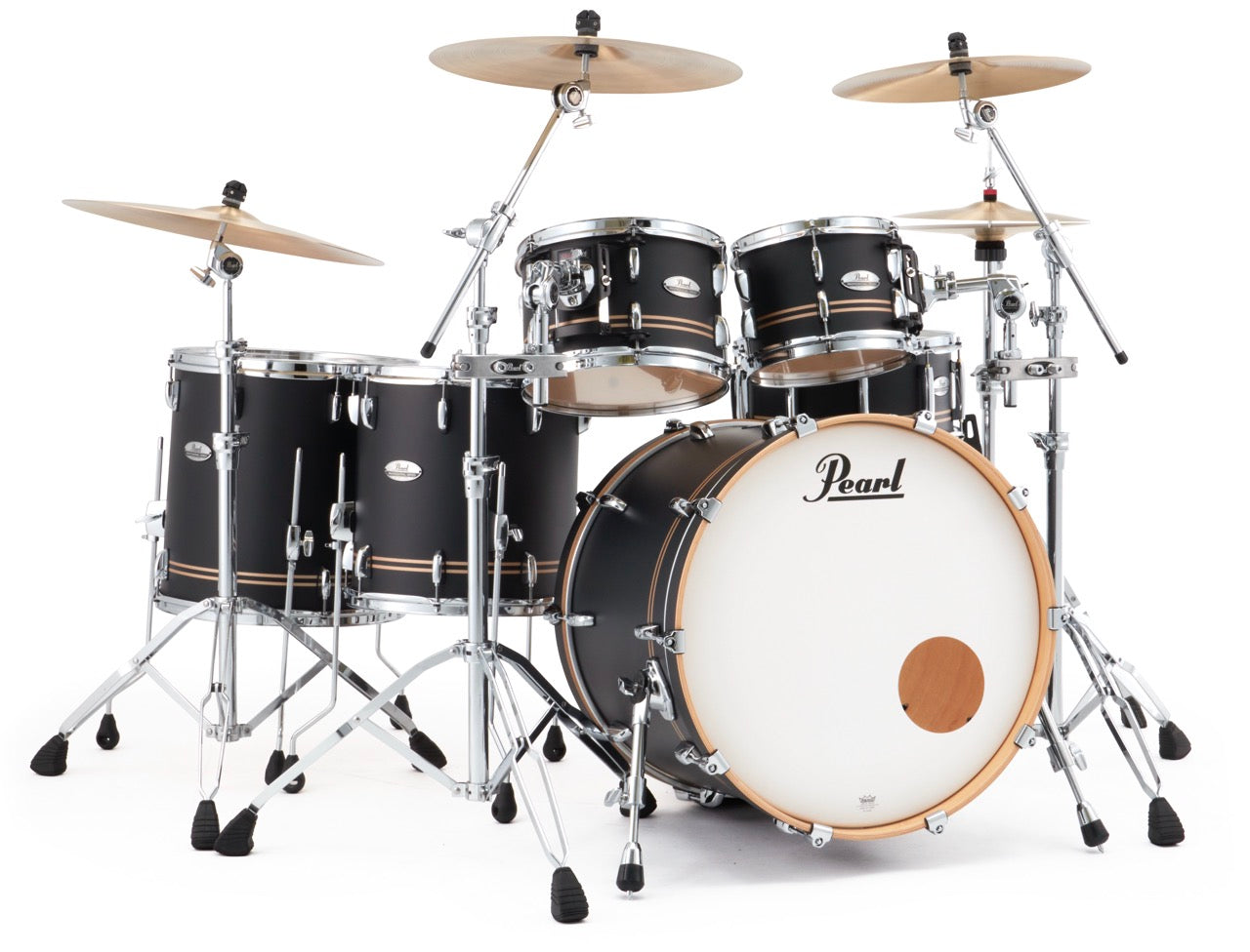 Pearl Drums Professional series in Satin Gold Contrail PMX-6-Pc-Complete-/C#776