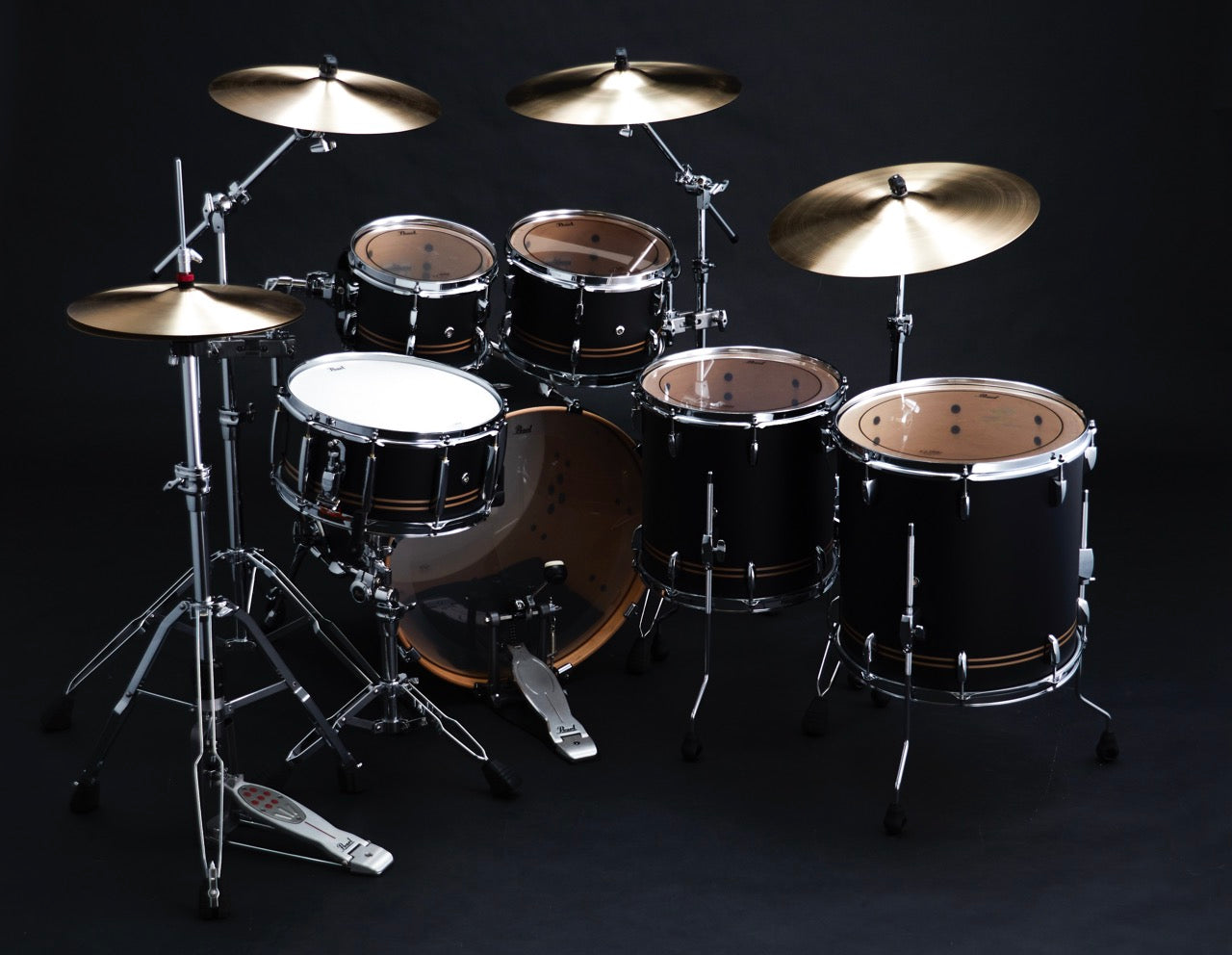 Pearl Drums Professional series in Satin Gold Contrail PMX-6-Pc-Complete-/C#776