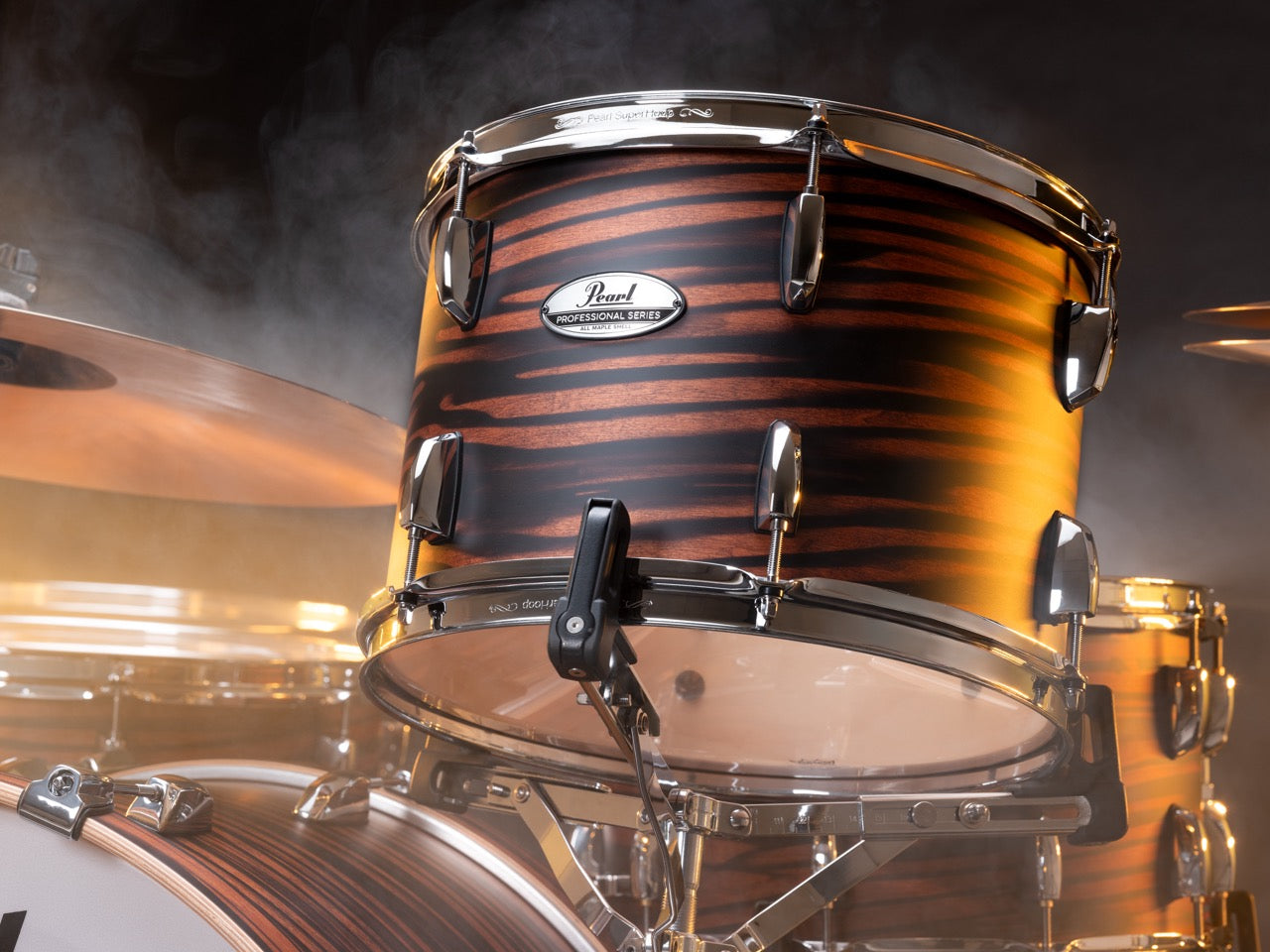 Pearl Drums Professional series in Mocha Swirl (20" kick drum) PMX-5-Pc-Complete-20/C#883
