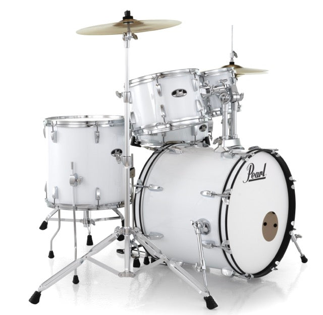 Pearl Drums Roadshow series complete 5 pc drumset with 20" kick drum including 3 cymbals, hardware and throne RS-505-B-C-C