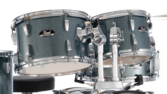 Pearl Drums Roadshow series complete 5 pc drumset with 18" kick drum with hardware and throne RS-585-B-C