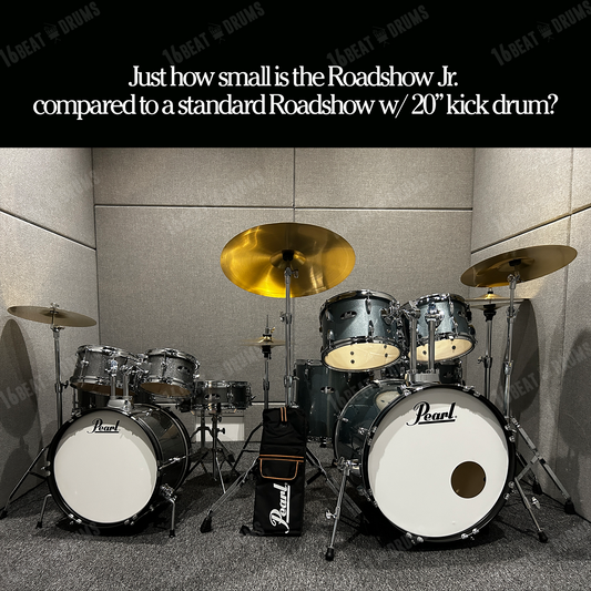 Pearl Drums Roadshow Junior series complete 5 pc drumset with 16" kick drum with hardware and throne RSJ-465-C-C