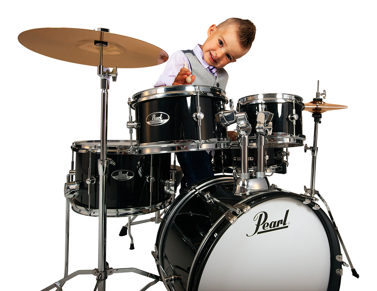Pearl Drums Roadshow Junior series complete 5 pc drumset with 16" kick drum with hardware and throne RSJ-465-C-C