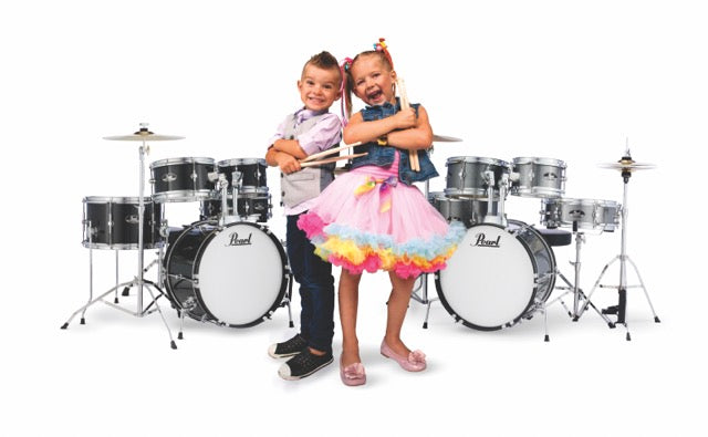Pearl Drums Roadshow Junior series complete 5 pc drumset with 16" kick drum with hardware and throne RSJ-465-C-C
