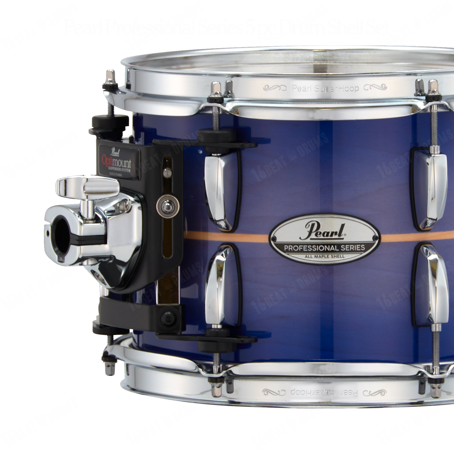 Pearl Drums Professional series in Royal Blue Burst Stripe PMX-5-Pc-Complete-/C#764