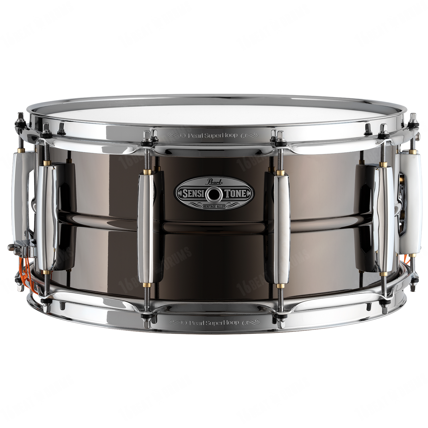 Pearl Sensitone Heritage Alloy Black Brass Snare Drum 14"x6.5" STH1465BR