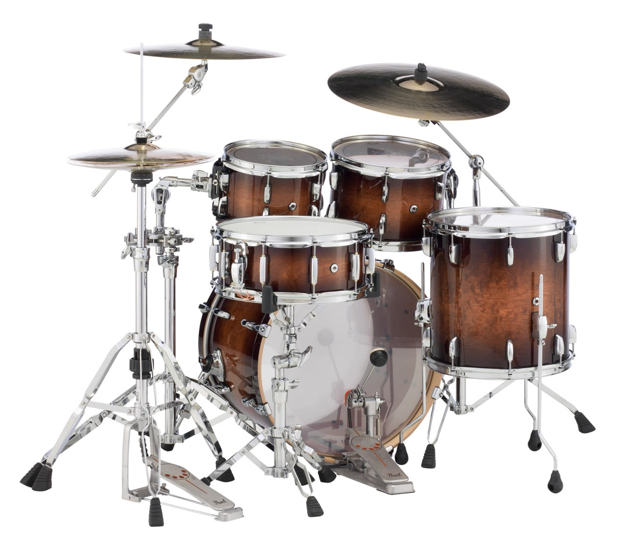 Pearl Drums Session Studio Select in Gloss Barnwood Brown STS-5-Pc-Complete-/C#314