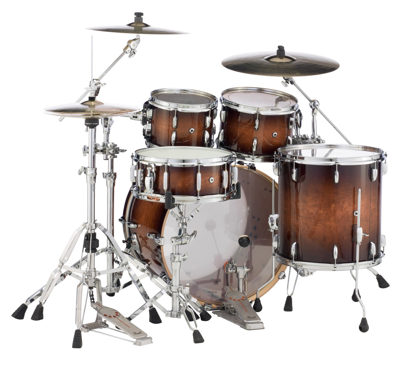 Pearl Drums Session Studio Select in Gloss Barnwood Brown STS-5-Pc-Complete-/C#314