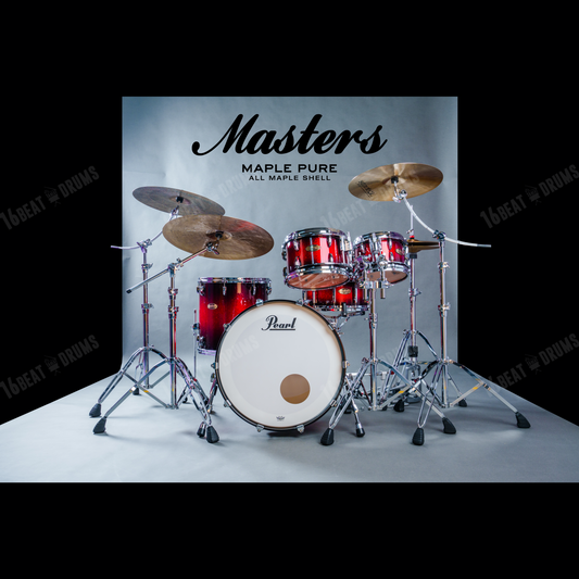 Pearl Drums Masters Maple Pure in Scarlet Sparkle Burst MP4C-5-Pc-Complete-L/C#377