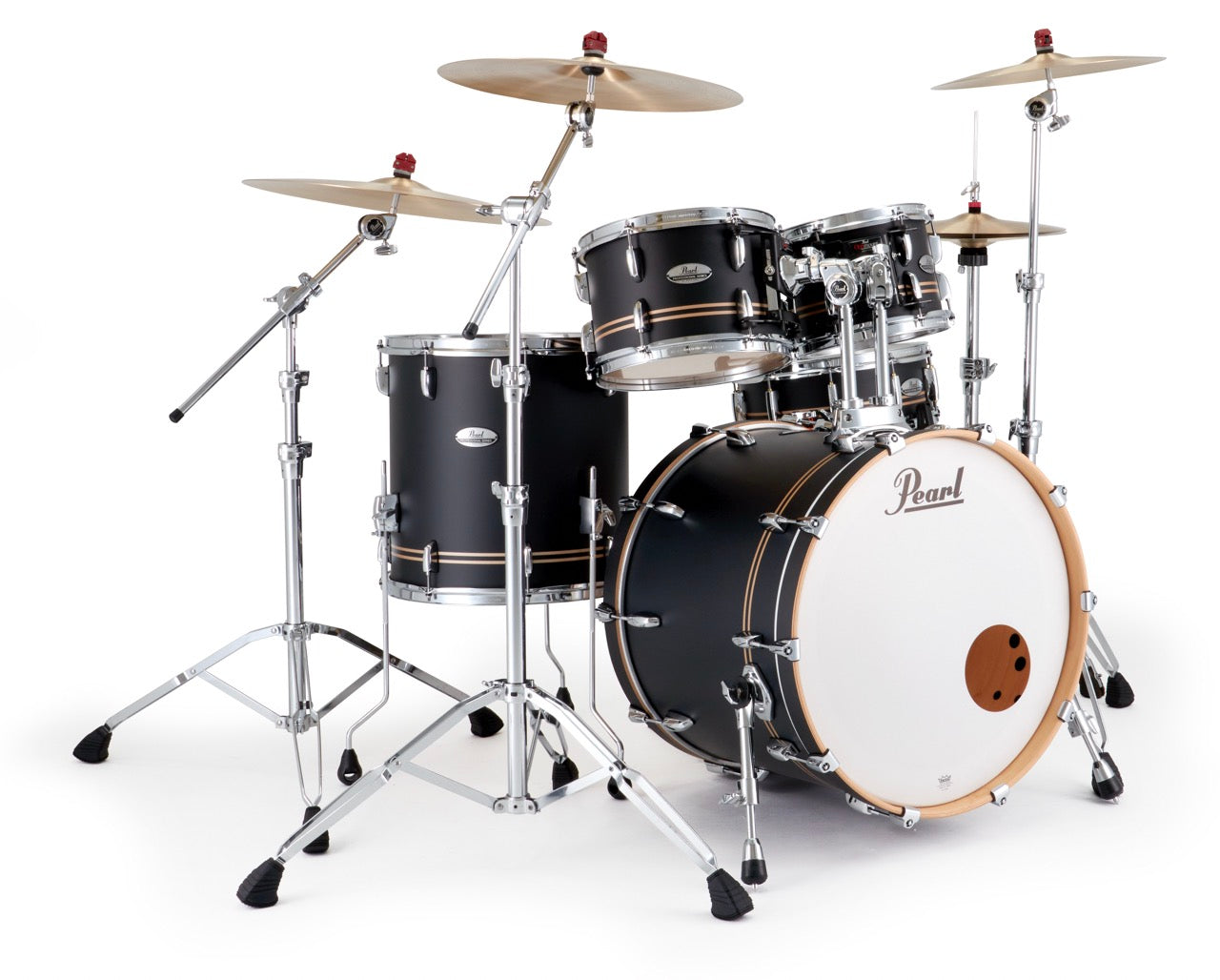 Pearl Drums Professional series in Satin Gold Contrail PMX-5-Pc-Complete-/C#776