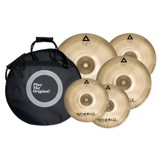 Istanbul Agop XIST Brilliant Cymbal Box Set + Deluxe Bag (14"/16"/20"+18")