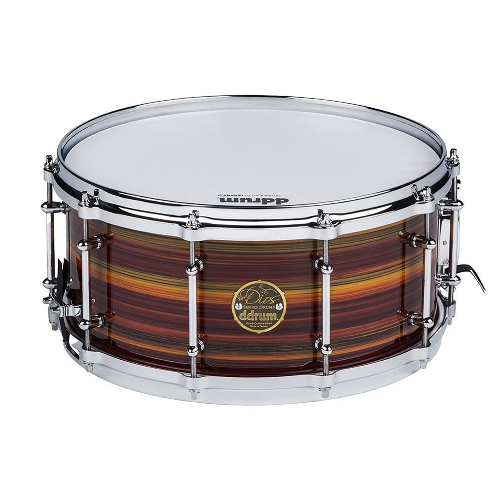 ddrum Dios Snare Drum - Maple Striped Zebra Laquer