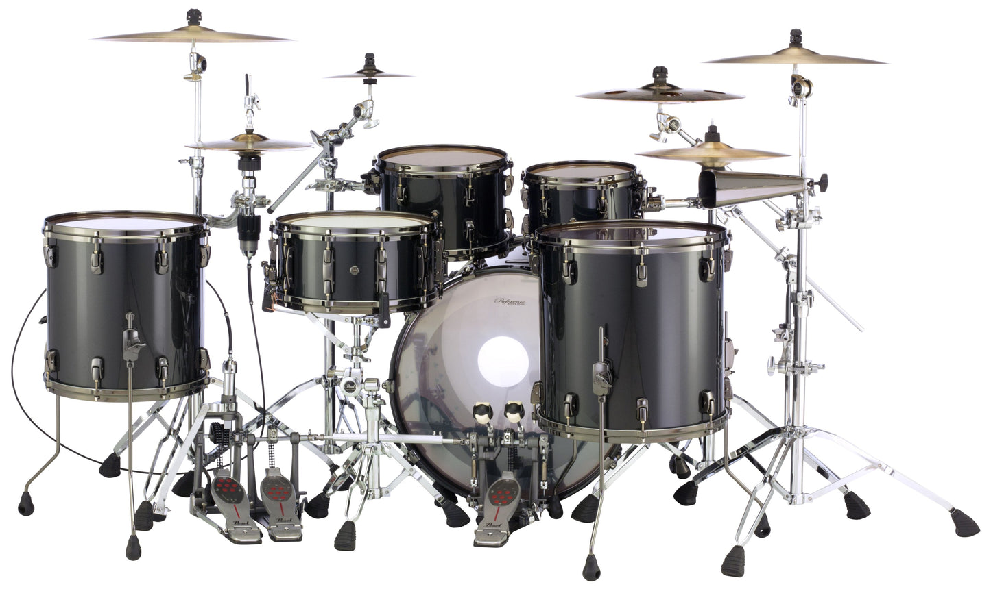Pearl Drums Reference in Black Pearl Exclusive with Black Nickel Hardware RF-5-Pc-Complete-/BN#331