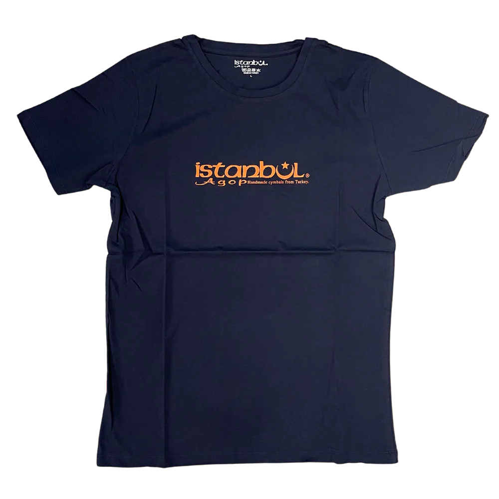 Istanbul Agop T Shirt BLUE (ORANGE LOGO)