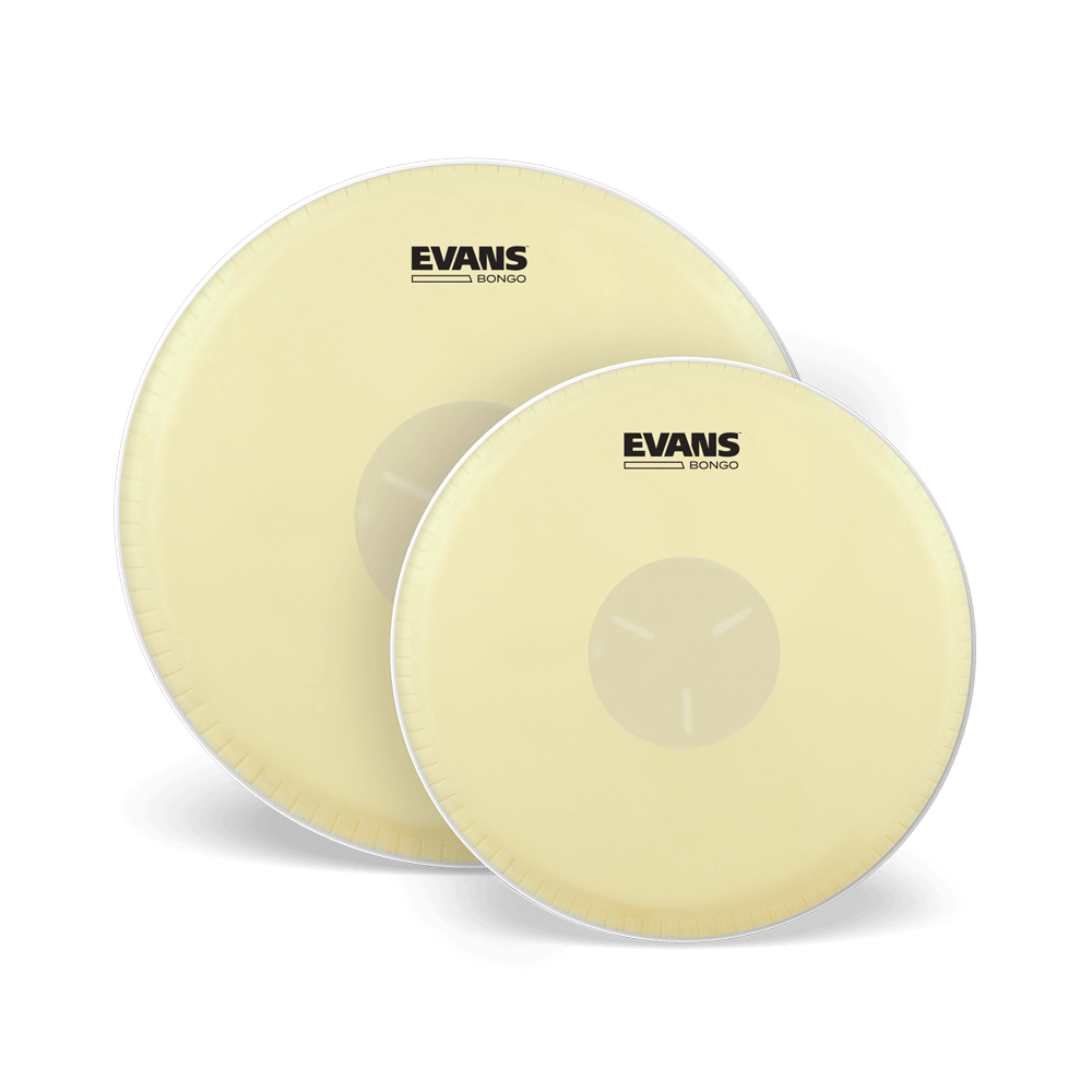 Evans 7 1/4ʺ and 8 5/8ʺ Tri- Center Bongo Synthetic Head Combo Pak