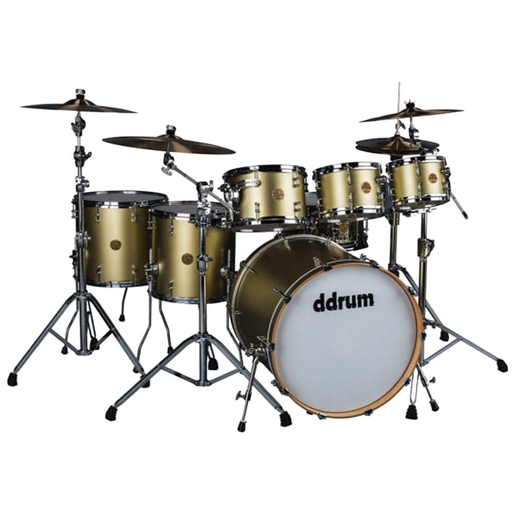 ddrum Dios Drum Set (Shell Pack) - Satin Gold (6 piece+FREE 8" tom)