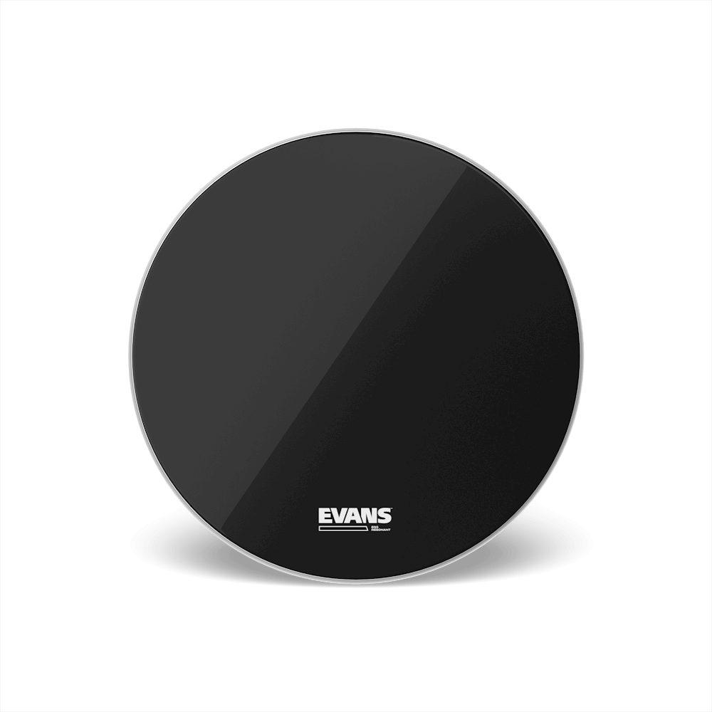Evans EQ3 Bass Resonant BLACK with No Hole 22"