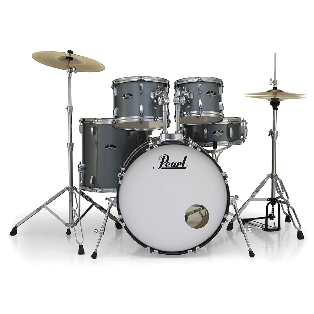 Pearl Drums Roadshow series complete 5 pc drumset with 22" kick drum with hardware and throne RS-525-S-B-C