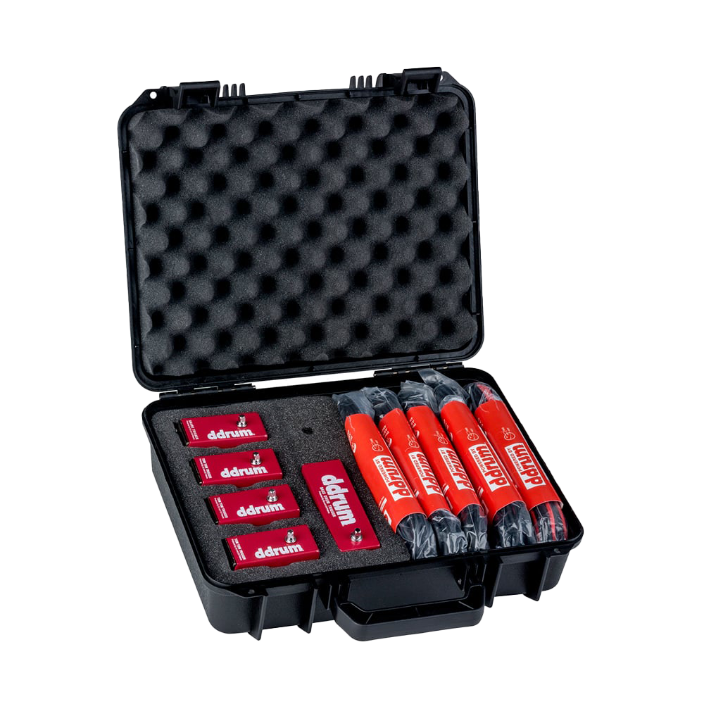 ddrum Acoustic Pro Trigger Tour Pack with carrying case